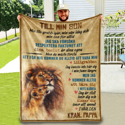 Filt Från Far till son - "Gläd dig varje dag"