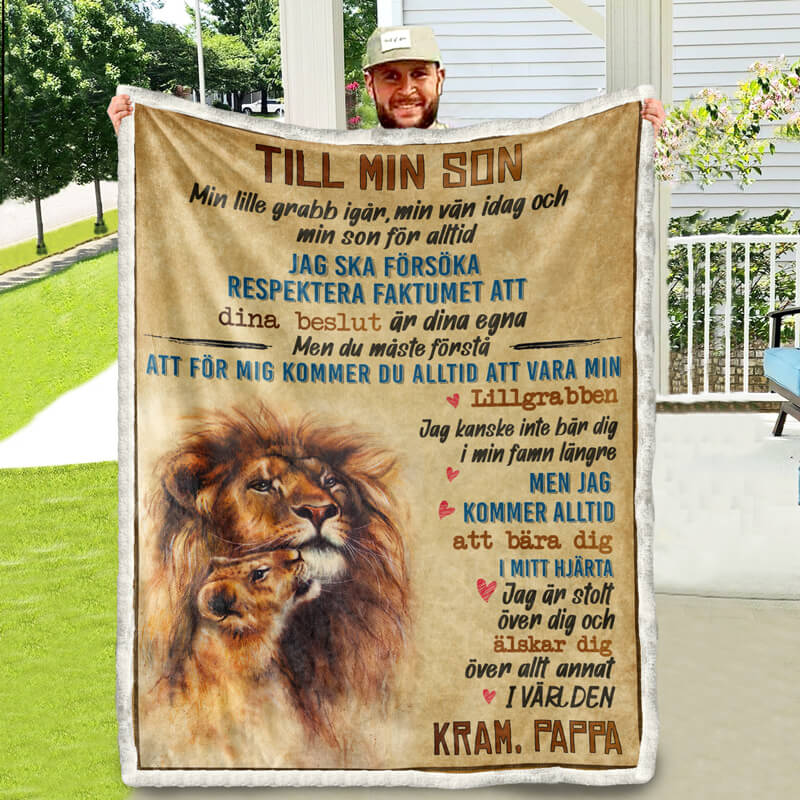 Filt Från Far till son - "Gläd dig varje dag"