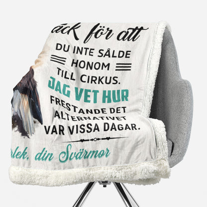 Filt Från Mor till Dotter - "Kärlek från din svärmor"