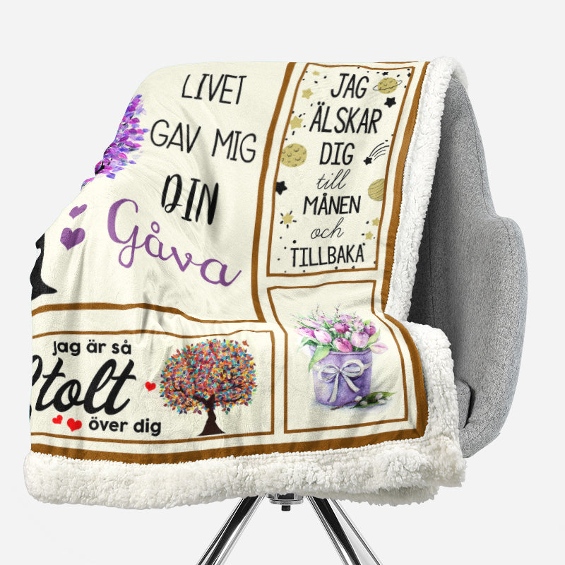 Filt Från Mor till Dotter - "Du är mitt solskensbarn"