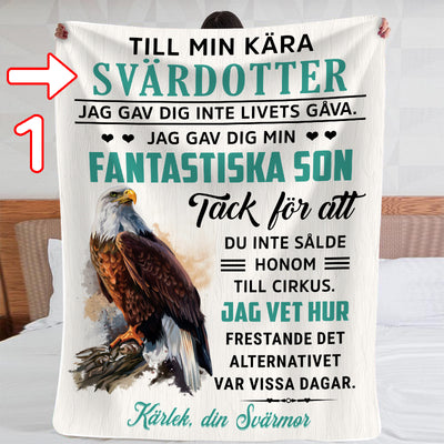 Filt Från Mor till Dotter - "Kärlek från din svärmor"