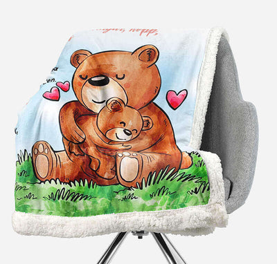 Filt Från från mormor till barnbarn - "Lyckan i dig"