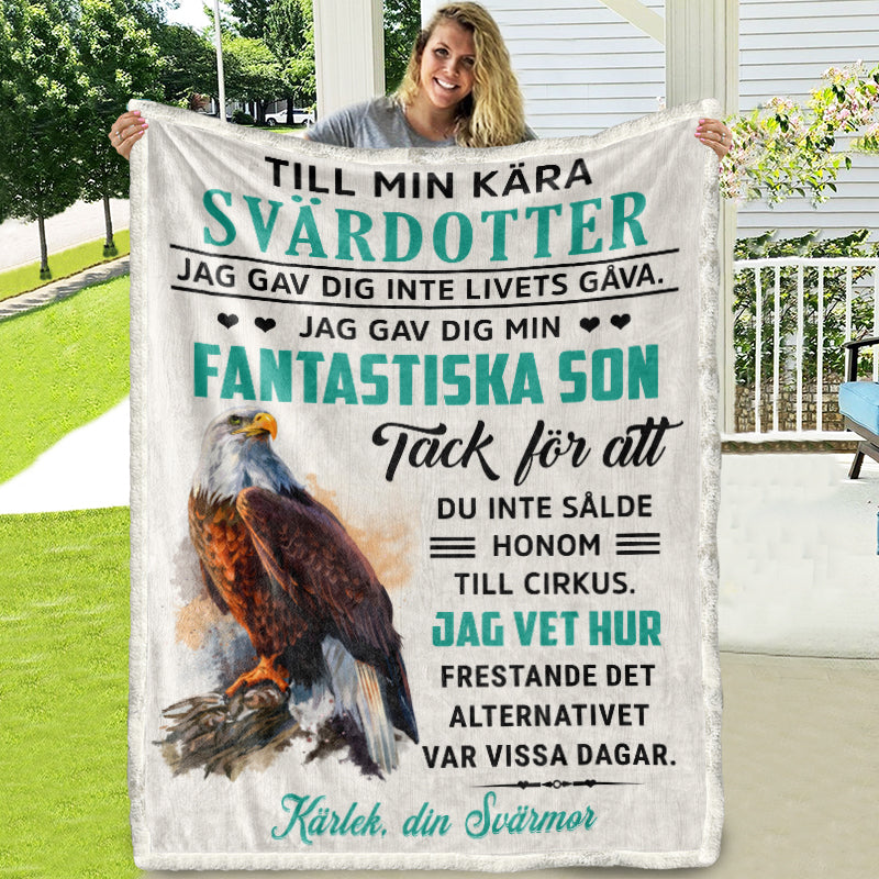 Filt Från Mor till Dotter - "Kärlek från din svärmor"