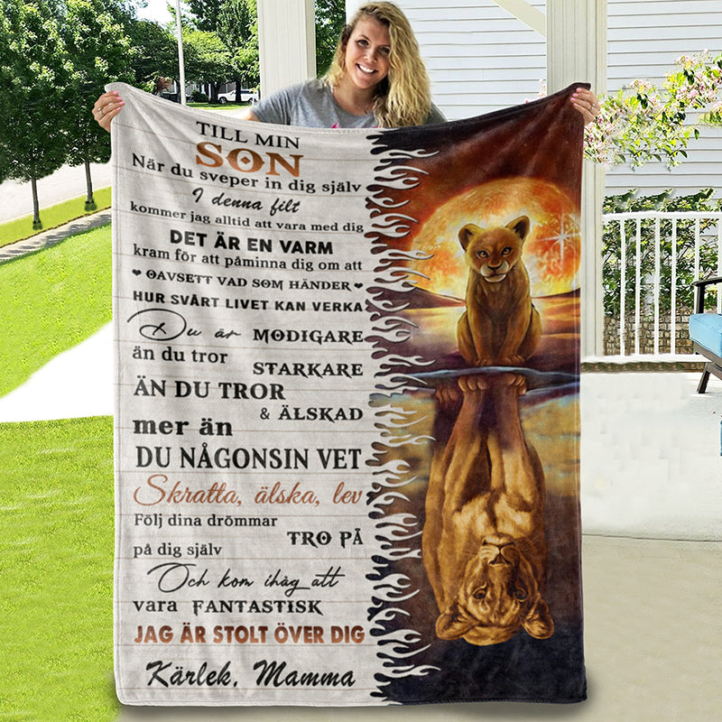 Filt Från mor till son  - "Min styrka finns i dig"