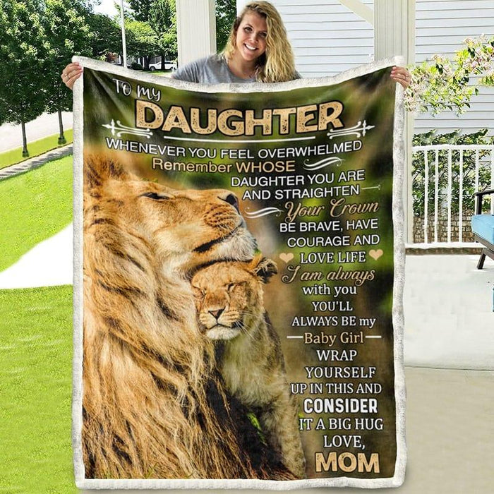 Blanket from mom to daughter with gratitude, that I have you - Galaxate