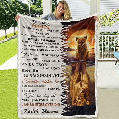 Filt Från mor till son  - "Min styrka finns i dig"
