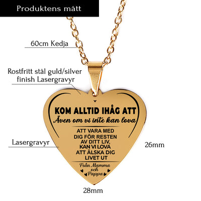 Hängsmycke med gravyr till barn - Min mening med livet