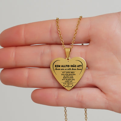 Hängsmycke med gravyr till barn - Min mening med livet