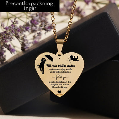 Din kärlek inspirerar - Graverat hjärthänge för en älskad