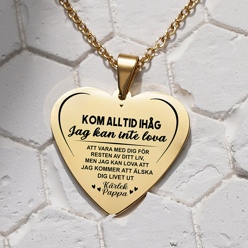 Hängsmycke med gravyr till barn - Min mening med livet