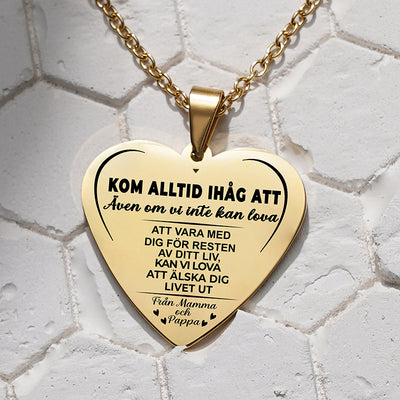 Hängsmycke med gravyr till barn - Min mening med livet