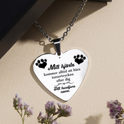 Kundanpassat minneshalsband hjärta - Tillsammans för alltid