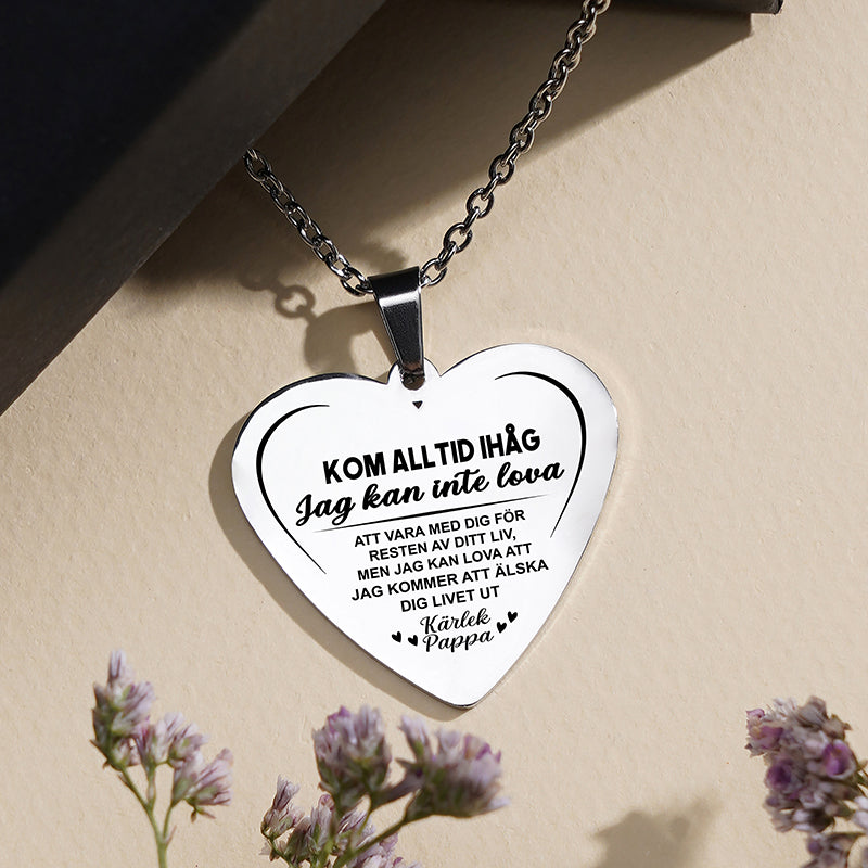 Hängsmycke med gravyr till barn - Min mening med livet