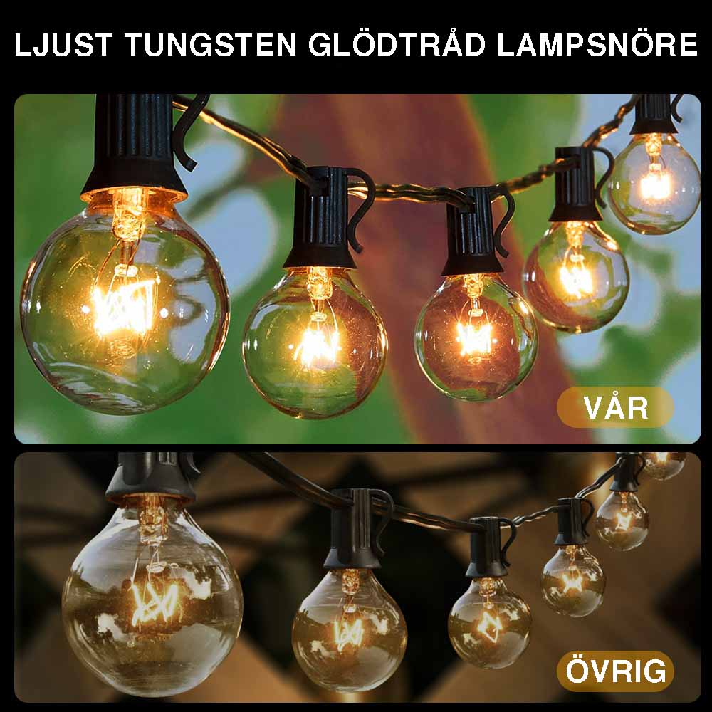 Strängljus utomhus