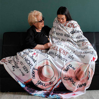 Filt Från Mor till Dotter - "Till min kära svärdotter"