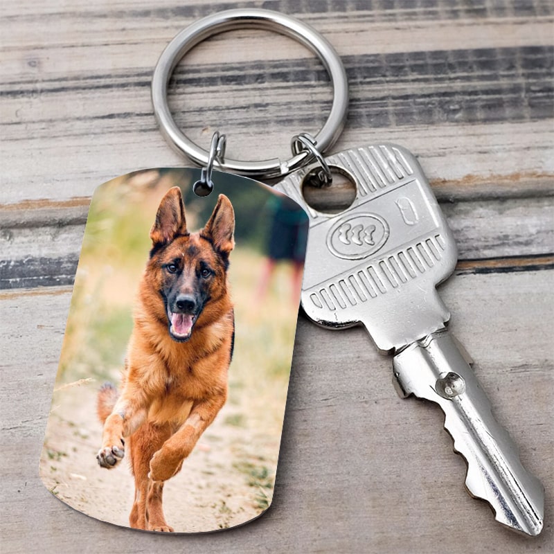 Nyckelring Med namn till minne av din hund