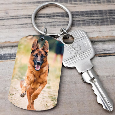 Nyckelring Med namn till minne av din hund