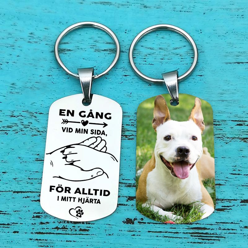 Personlig nyckelring till minne av din hund