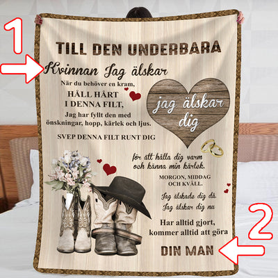 Filt från en man till en kvinna - "Gränslösa känslor"