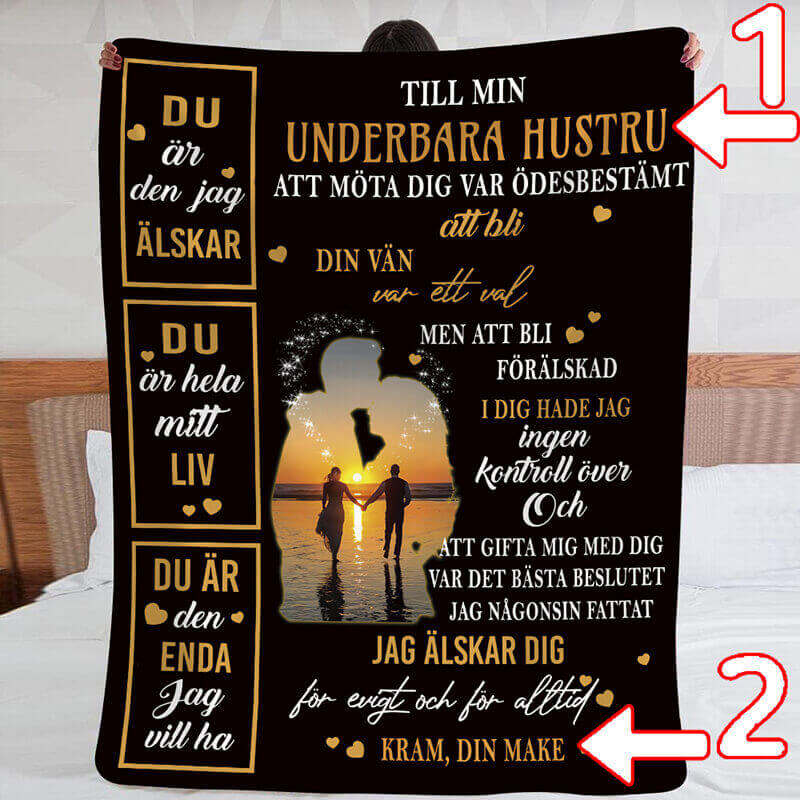 Filt från en man till en kvinna - "Jag känner livet med dig"