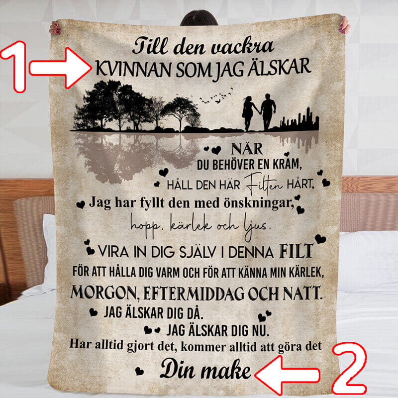 Filt från en man till en kvinna - "Kärlek är allsmäktig"