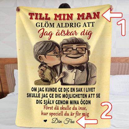 Filt från kvinna till man - "Äkta kärlek"