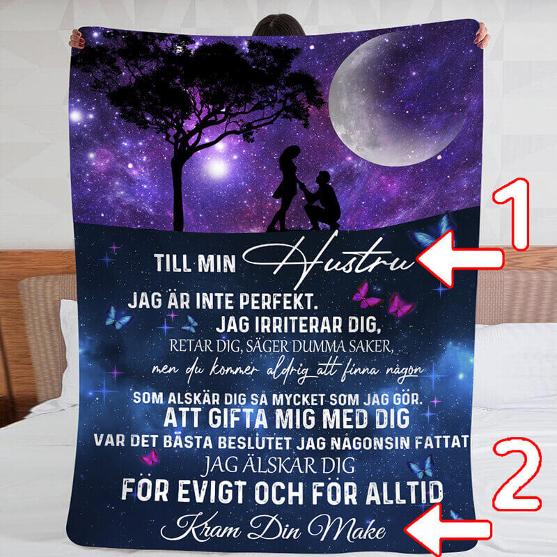 Filt från en man till en kvinna - "Tillsammans är vi allt"