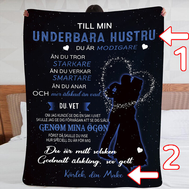 Filt från en man till en kvinna - "Vår kärleksdans"