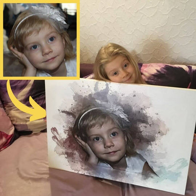 Anpassad akvarellcanvas