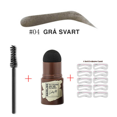 Perfekt ögonbryn stencil & stämpel kit