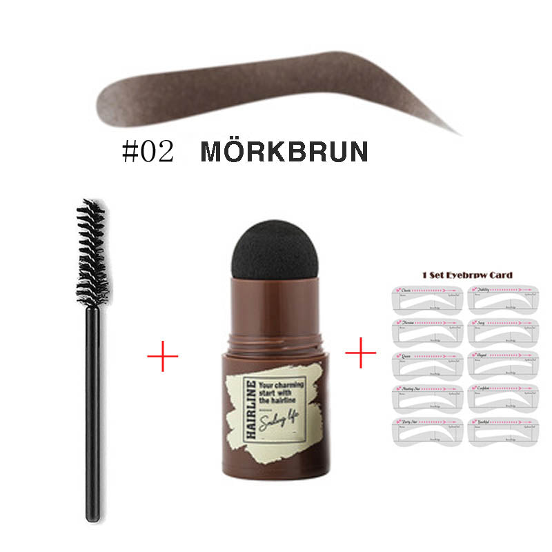 Perfekt ögonbryn stencil & stämpel kit