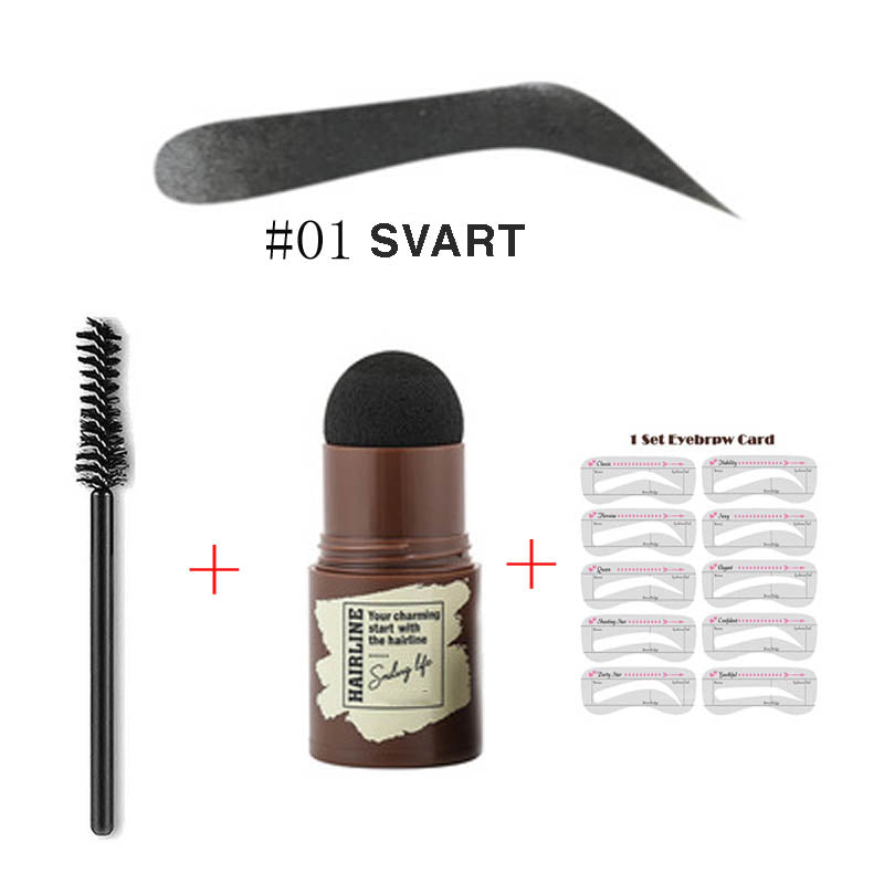 Perfekt ögonbryn stencil & stämpel kit