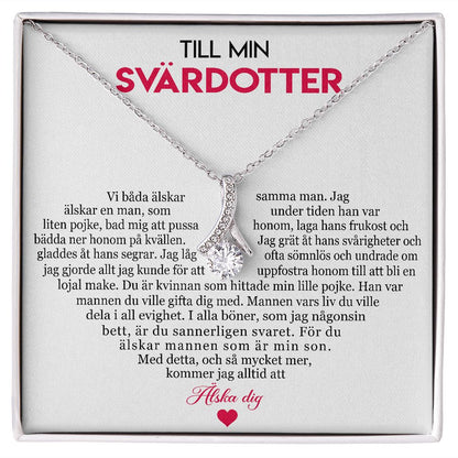 Halsbandshänge från svärmor till svärdotter -  Du är den bästa svärdottern