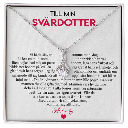 Halsbandshänge från svärmor till svärdotter -  Du är den bästa svärdottern