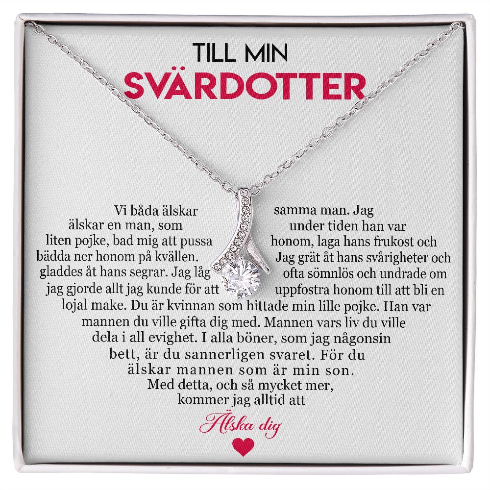 Halsbandshänge från svärmor till svärdotter -  Du är den bästa svärdottern