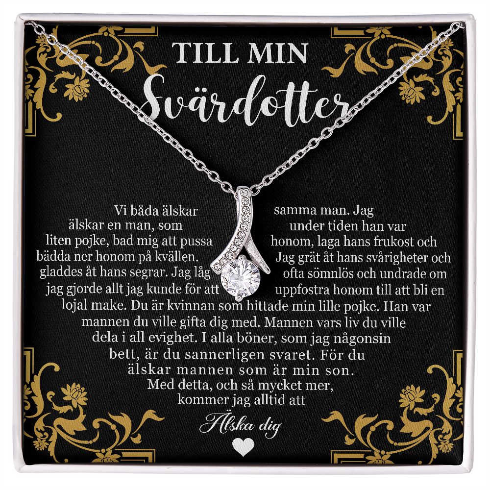 Halsbandshänge från svärmor till svärdotter -  Jag är stolt över dig