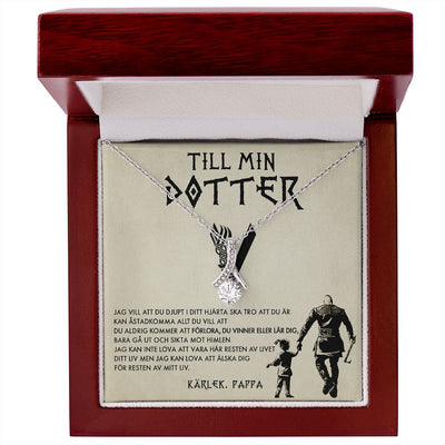 Halsbandshänge till din dotter "För min underbara dotter"