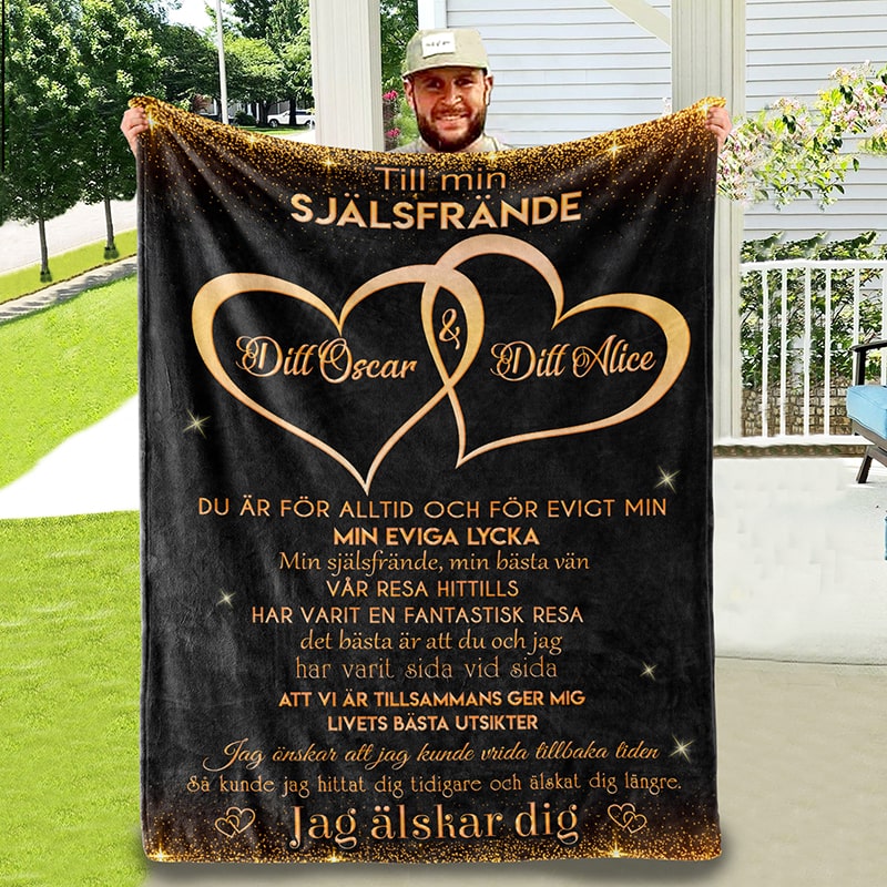 Filt för en älskad - "Våra hjärtan"