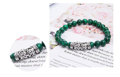 MALAKIT FREDLIG ENERGI MED UGGLCHARM LYCKLIGT ARMBAND