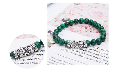 MALAKIT FREDLIG ENERGI MED UGGLCHARM LYCKLIGT ARMBAND