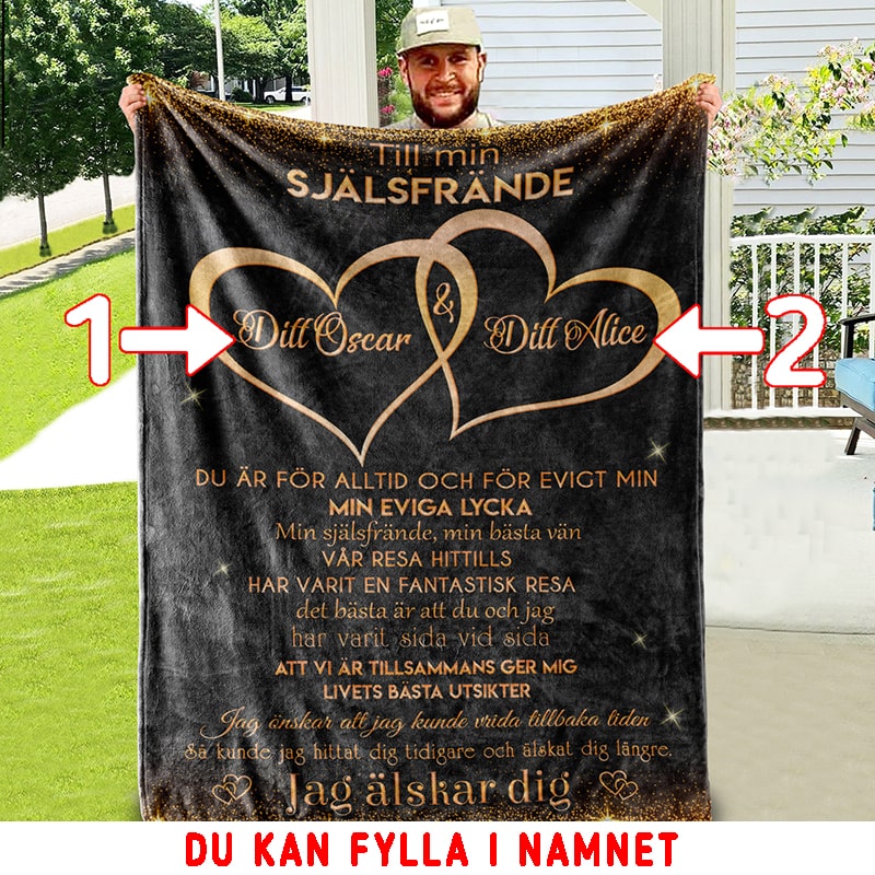 Filt för en älskad - "Våra hjärtan"