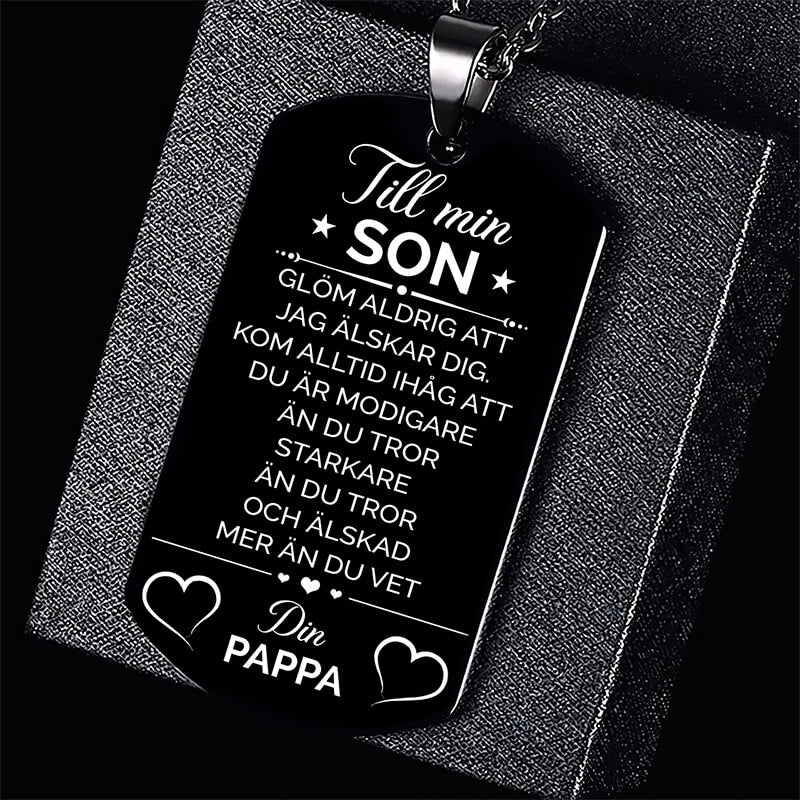 Hänge från far till son - "Jag tror på dig"