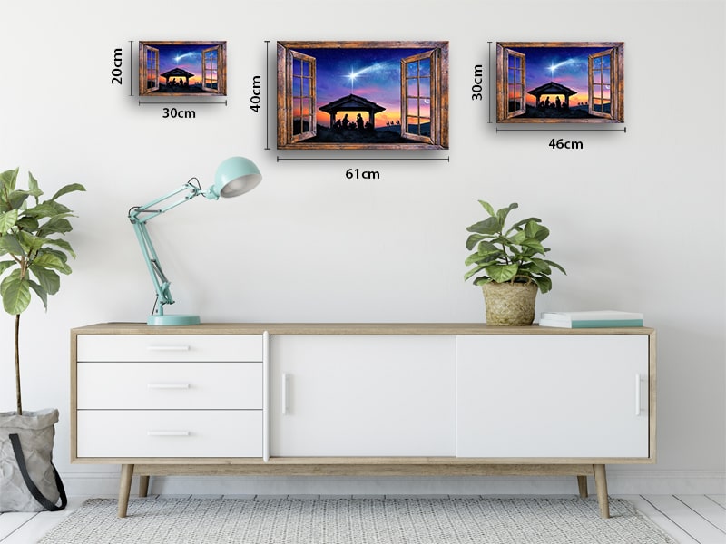 Foto på duk - "Familjens solnedgång"