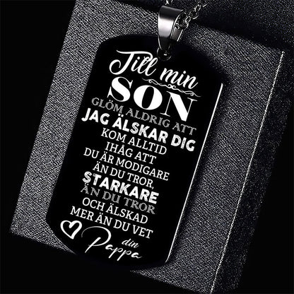 Hänge från far till son - "Oändlig kärlek"