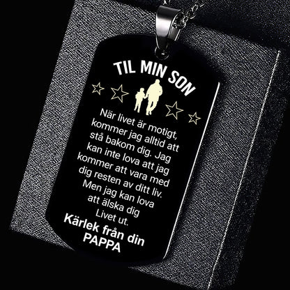 Hänge från far till son - "Jag är stolt över dig"