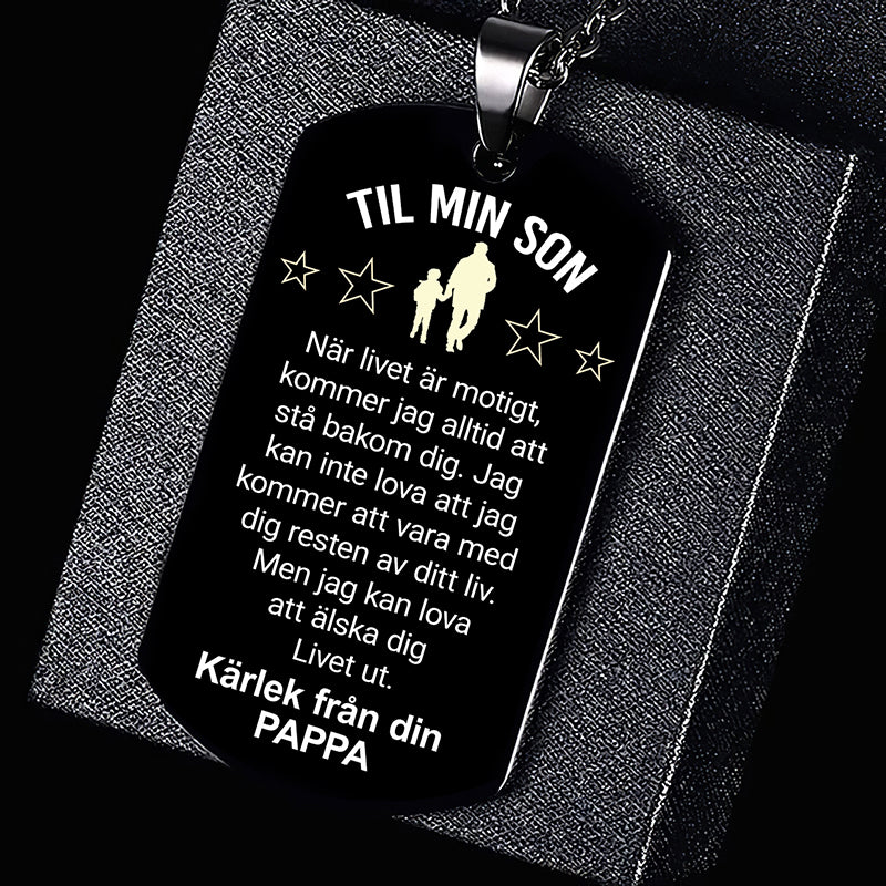 Hänge från far till son - "Jag är stolt över dig"