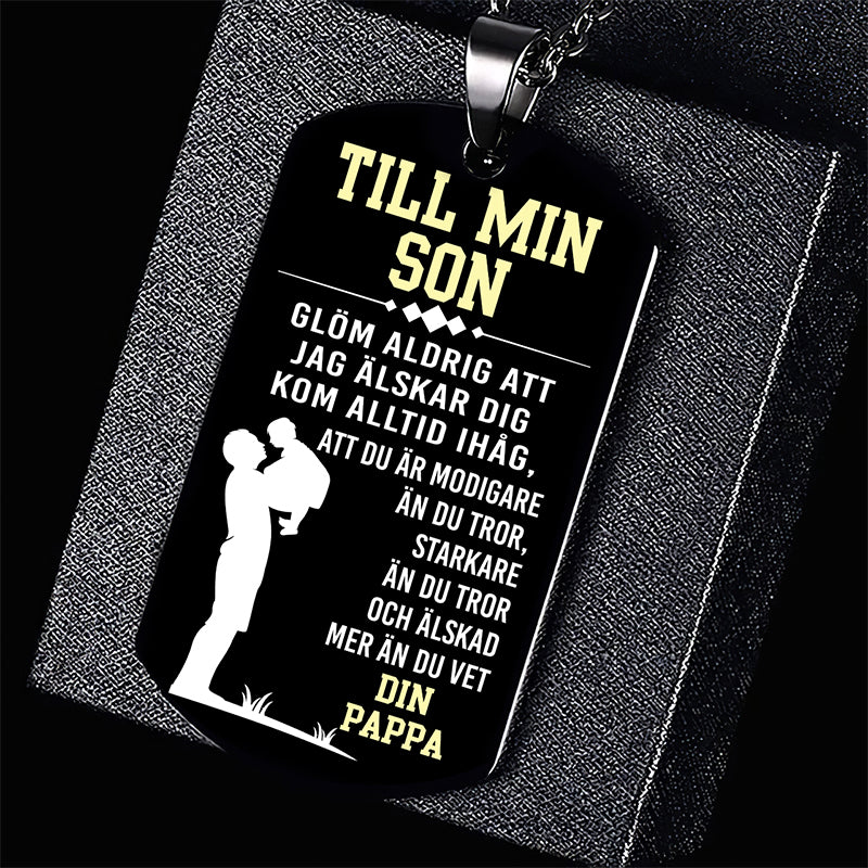 Hänge från far till son - "Jag kommer alltid att vara där"