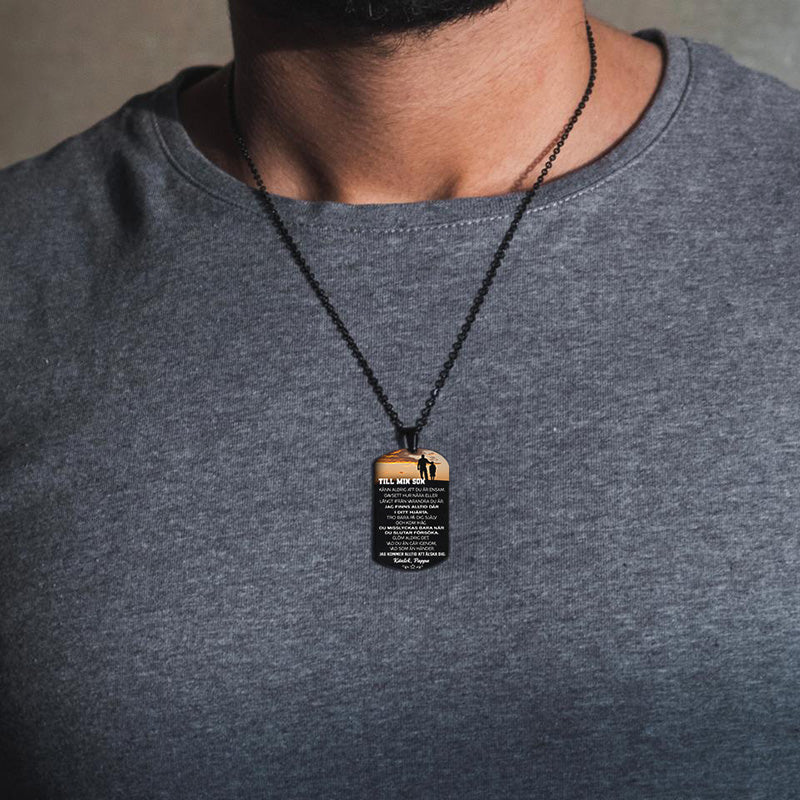 Hänge från far till son - "Glad stund med pappa"