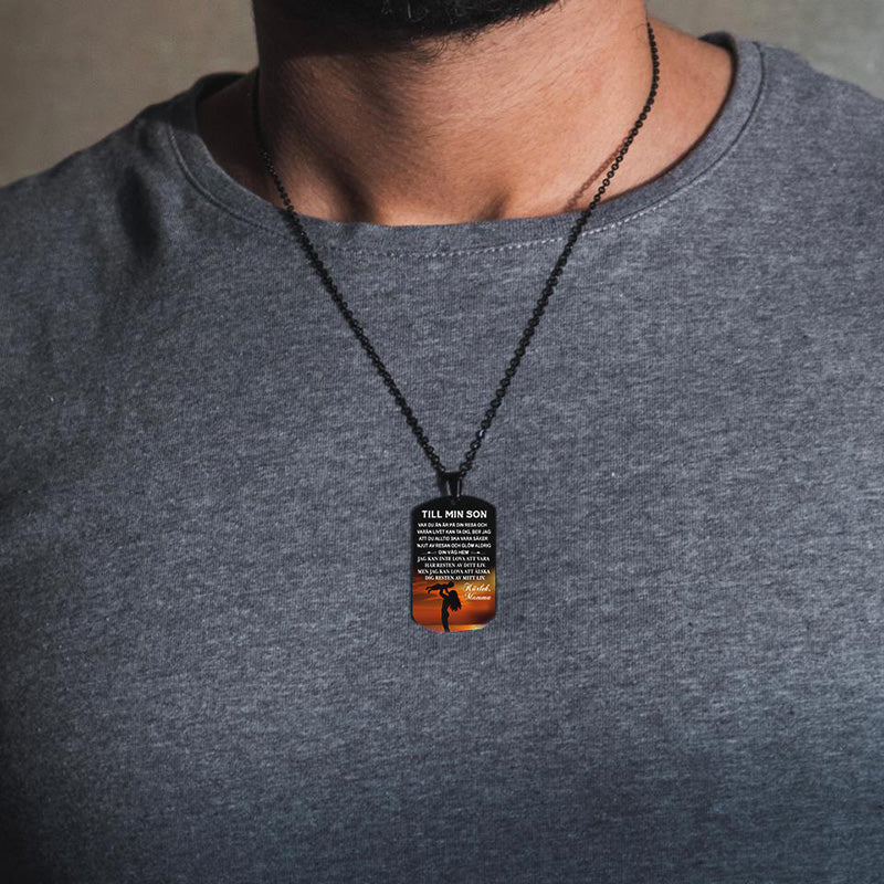 Hänge från mor till son - "Låt oss träffa en ny dag tillsammans"