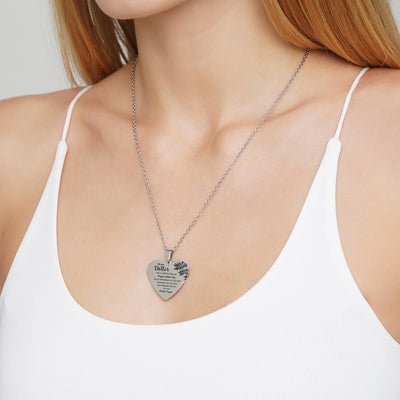 Hjärthänge graverat från far till dotter - Min lilla flicka